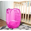 Larpur Popup Laundry Basket, Collapsible Portable Mesh Clothes Washing Laundry