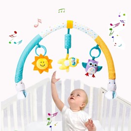 Pau1Hami1ton Baby Stroller Arch Toys, Car Seat Toys,Bouncer Toy Bar/Mobile for Bassinet,Adjustable Baby Hanging Toys Fit for Crib Bed,Stroller,Car Seat,Baby Gifts.S-19(Sloth)