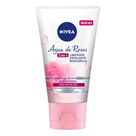 Nivea Gel Limpiador Facial 3 en 1 con Agua de Rosas, Todo Tipo de Piel, 150 ml