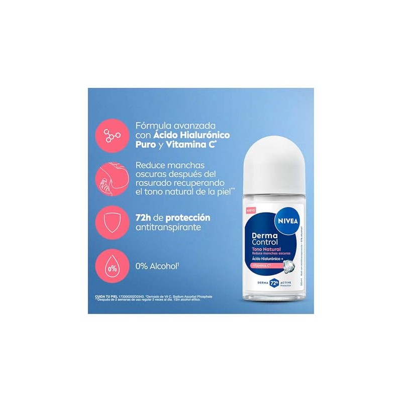 Desodorante Nivea Tono Natural Derma Control 50ml