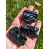0.5 lb Black Tourmaline Bulk Raw Crystals and Healing Stones