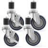 KUTLER 4-Inch Caster Wheel Set for Commercial Kitchen Prep Work