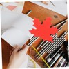 NUOBESTY 20pcs Fall Maple Leaf Paper Cuts Paper Cutouts Red