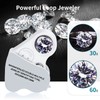 JARLINK 2 Pack Jewelers Loupe, 30X 60X 90X Illuminated Jewelers