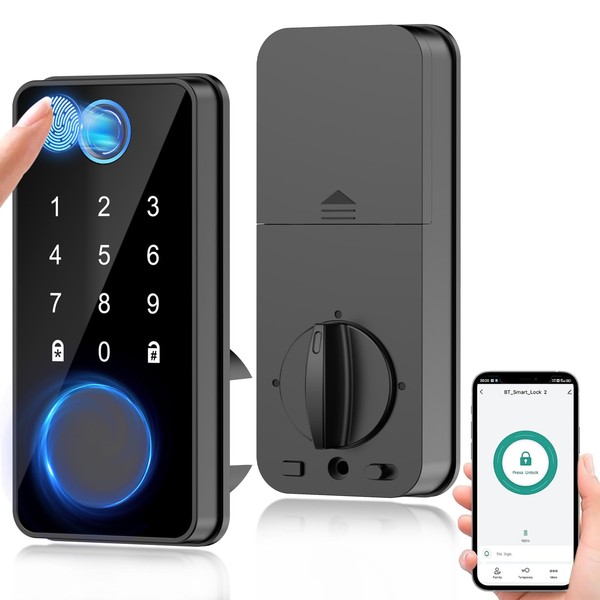 Smart Fingerprint Door Lock, Keyless Entry Door Lock, Front Door