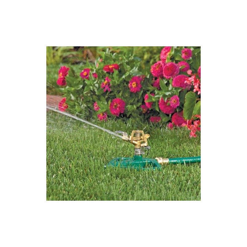 Melnor Impact Lawn Sprinkler, Metal Head & Metal Sled, Adjustable