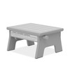 Dream On Me Ease-Up Adjustable Nursing Footrest in Pebble Grey,