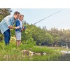 Gamashino Kids Fishing Pole Set - 2Pack Rod and Reel