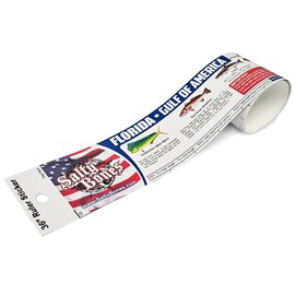 Salty Bones Gulf of America Florida Saltwater Lawsticker - 36" Sticker Ruler - Made in The USA - Updated for 2025 - Latest Version