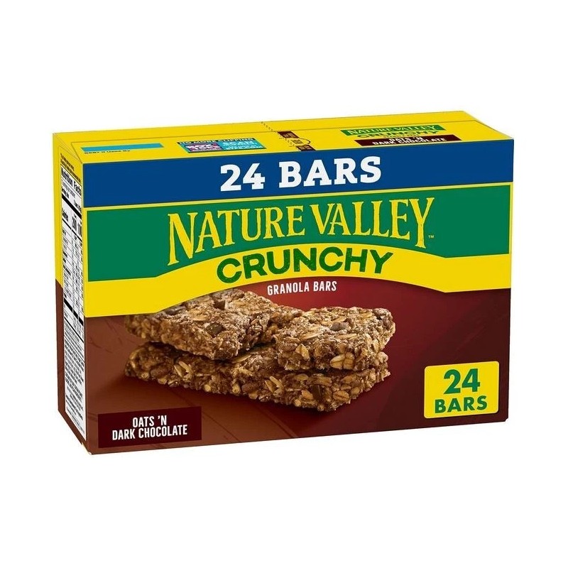 Nature Valley Crunchy Granola Bars, Oats 'n Dark Chocolate, 24