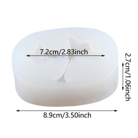 XIAOSHUI Hibiscus Flower Silicone Candle Mold Hibiscus Candle Mold Flower Resin Casting Molds for Candle Making Candle Home Decorate Mold Aromatherapy Gypsum Clay Craft