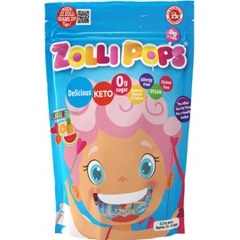 Zollipops Valentines with 22 Zolli Grams Fruit Assorted 5.2oz (Angel) - Spread Love with a Sweet and Dental-Friendly Valentine's Day Treat