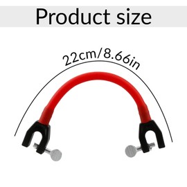 Tabanzhe Ski Tip Connector-Ski Training Aid Snowboard Accessories Downhill Durable Portable Skiing Equipment for Kids and Beginners(Red)