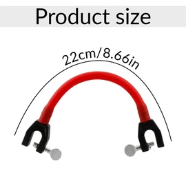 Tabanzhe Ski Tip Connector-Ski Training Aid Snowboard Accessories Downhill Durable Portable Skiing Equipment for Kids and Beginners(Red)