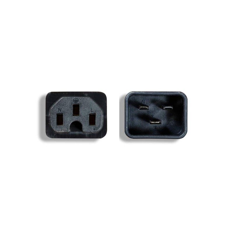 Cablelera Black 3' Power Cord, IEC320 C15/C20 14AWG C15/C20 Power