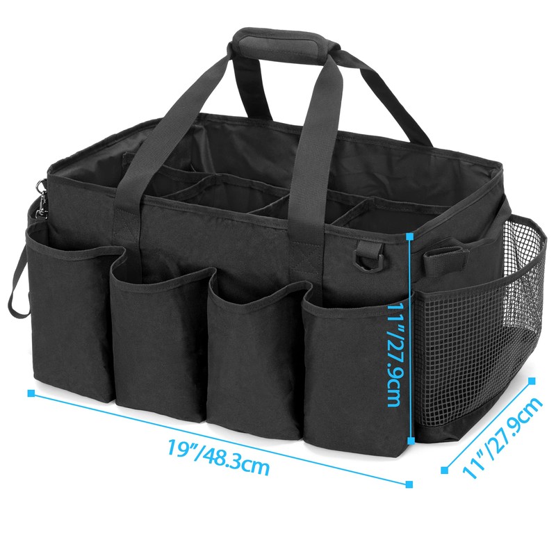 HODRANT Extra-Large Cleaning Caddy, Organizer with Handles for Cleaning Tools