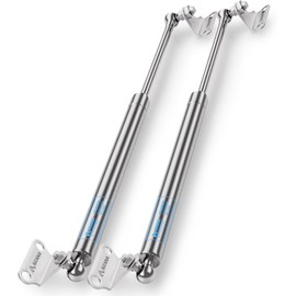 ARANA Stainless Gas Struts 20 inch 150lbs, Marine Gas Struts 20 inch 667N with Brackets, Hydraulic Lift Support Hinges for Heavy Duty Door Cabinet Boat Lid(Fits 120-165 lbs Lid), 2 Pcs