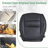 Priprilod Leather Driver Side Bottom Replacement Seat Cover Black Compatible