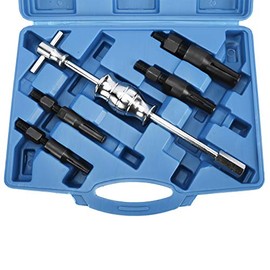 KUNTEC 5pcs Blind Inner Bearing Puller Hole Pilot Bearing Gear Puller Slide Hammer Puller Set