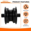 RZEOZU 6" Front Mini Bike Wheel Rims Kit for Mega