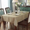 SASTYBALE Jacquard Tablecloth Damask Fabric Table Cloth, Water Resistant &