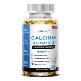Suplemento Calcio Vitaminas B12 120 Cápsulas