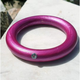 Holder for Light Bowl – Ring Magenta with Glitter Stone for Light Bowls Sizes XS, S and M – Lantern – Birthday Gift – Decoration – Christmas Gift