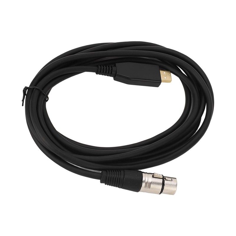USB Microphone Cable USB to XLR Female Mic Link Converter