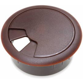 Brown 50mm ABS Worktop Cable Grommet