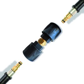 2x Quick Release for Gun & Pressure Washer for Kärcher Quick Connect with Double-Sided M22 AG Adapter and Plastic Holder