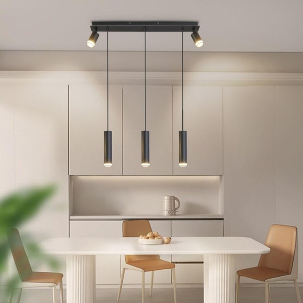 Udorich Transform Your Space with Adjustable 5-Light Kitchen Island Pendant,