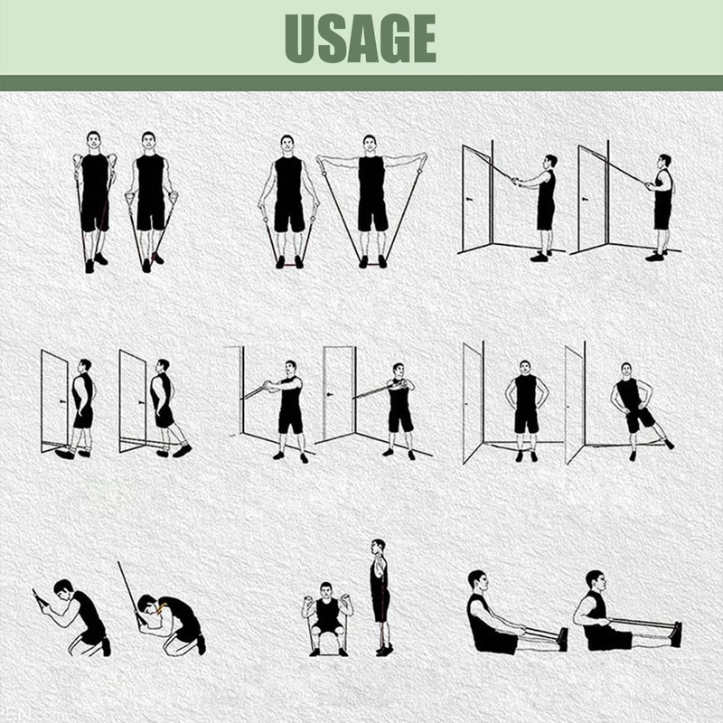 Maciun Workout Bands Set, Exercise Bands Set | 11 Workout