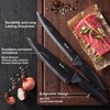 Wanbasion Black Stainless Steel Knife Set, Sharp Kitchen Knife Set