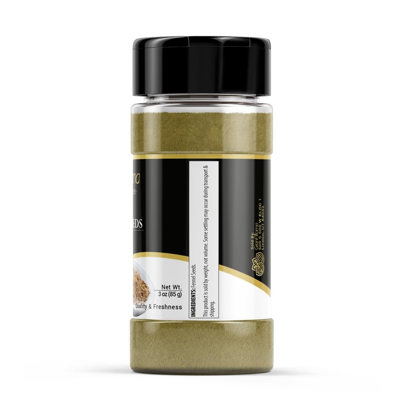 GranAroma Ground Fennel Seeds, Light Anise Flavor, Cooking & Baking