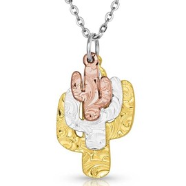 Montana Silversmiths Triple Cactus Necklace - NC5672