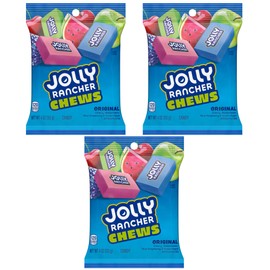 Jolly Rancher Fruit Chews - Pack of 3 - Delicious Chewy Candy in the Classic Flavors - Perfect for Snacking on the go