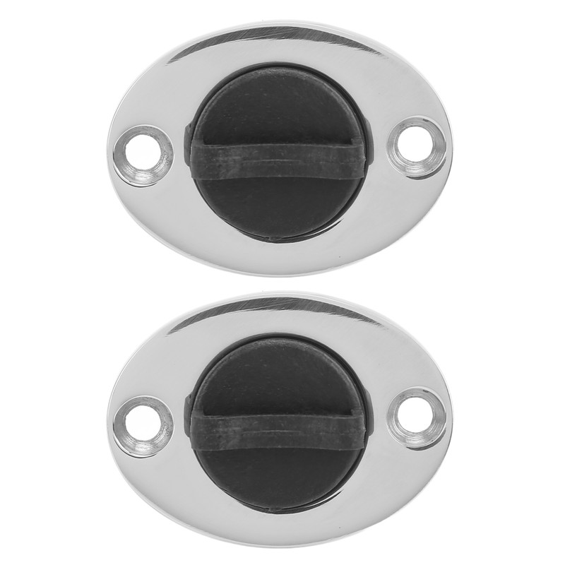 2pcs 316 Stainless Steel Marine Drain Plug Oval Garboard Transom