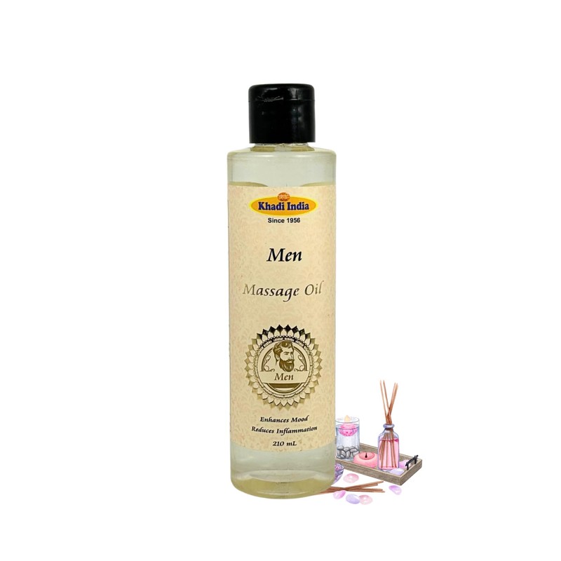 Khadi India Khadi India Men's Massage Oil: A Revitalizing Blend