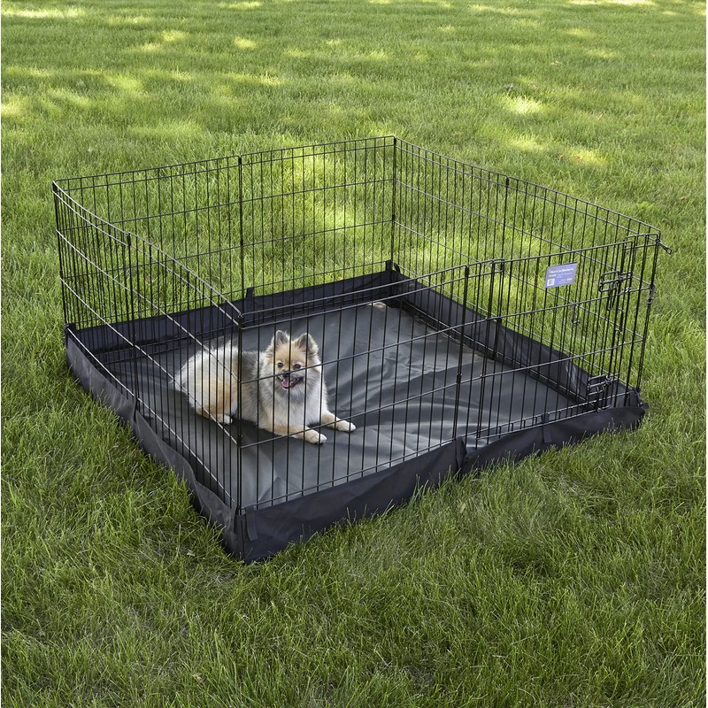MidWest Homes for Pets Square Exercise Pen Fabric Mesh Bottom