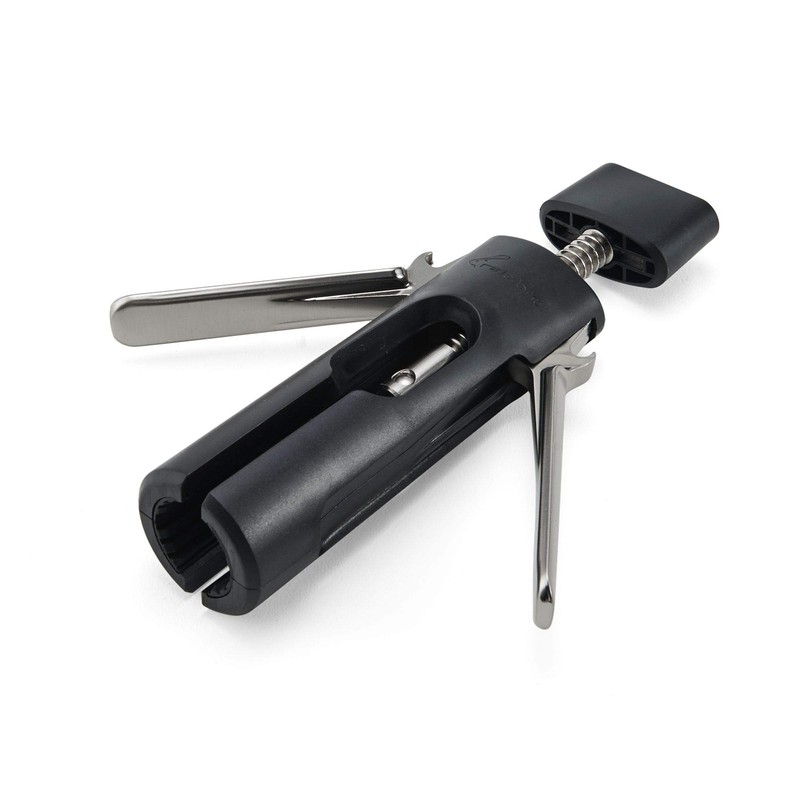 Rabbit Wing Corkscrew, Non-Stick Spiral, Black