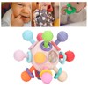 Baby Sensory Teething Toy Grasping Activities Bright Colors Silicone Soothes
