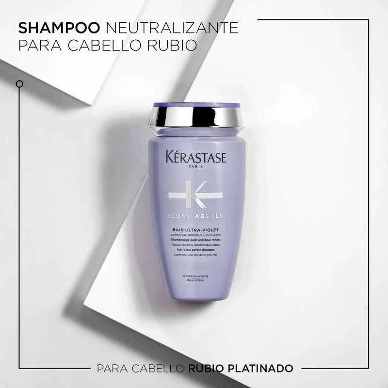 Kérastase Shampoo Blond Absolu Bain Ultra-Violet 250ml - Neutralizador de