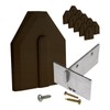 10 x Brown Side-Fix Conservatory Roof End Cap Kit Stop