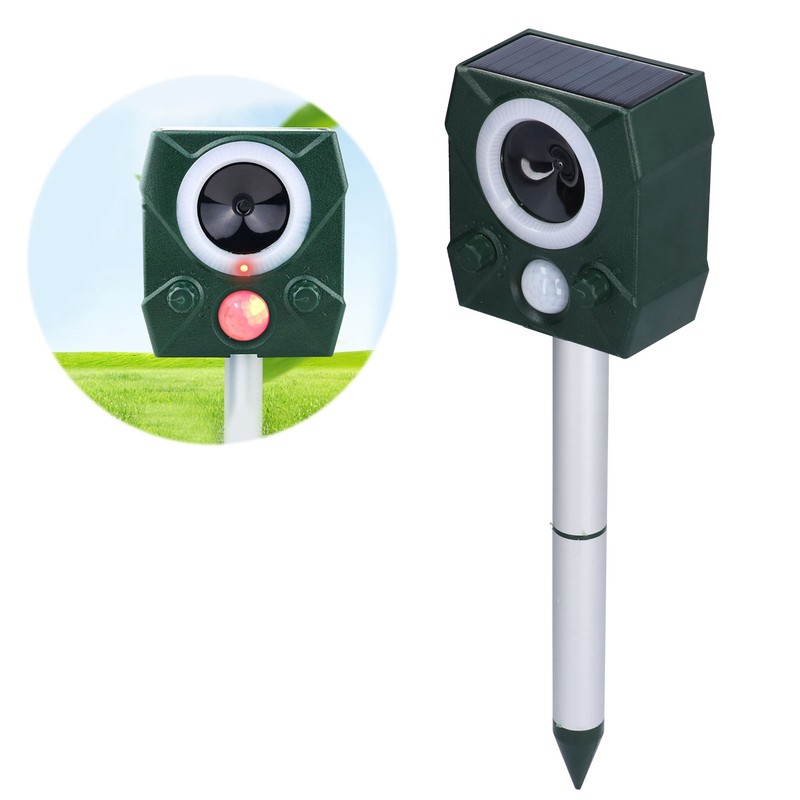 Solar Animal Repeller Smart Ultrasonic Mouse Animal Repellent for Farm