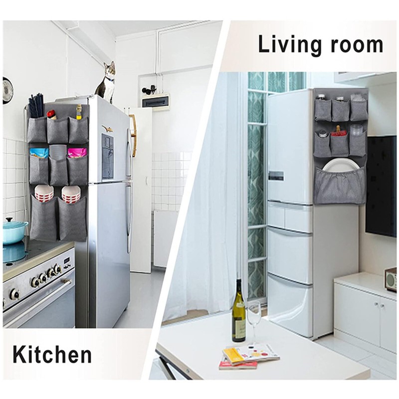 Ruiqas Over The Fridge Storage Organizer, Mini Fridge Organizer Caddy