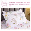 QSH Floral King Size Sheet Sets - Flower Butterfly Print