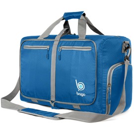 bago Holdall Bags for Men & Women - 40L Spacious Holdall Bag with Shoe Compartment - Save Time & Travel The World in Style & Convenience - Durable, Lightweight & Foldable Duffle Bag (Blue)