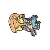 MEDFOLY Broche de anatomía de cochlea, esmalte médico para oídos,