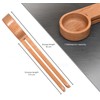 2 in 1 Wooden Coffee Scoop and Bag Clip -