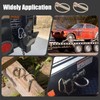 Moicstiy 6Pcs 3/8 Inch Heavy Duty Lynch Pin with Ring,